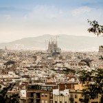 Barcelona Panorama mit Sagrada Familia