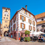 Turm, Ribeauville, Elsass, Frankreich