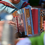 Styrian harmonica - a typical musical instrument in the Salzkammergut Styrian harmonica - a typical musical instrument in the Salzkammergut - here at the Gamsjagatage in Bad Goisern