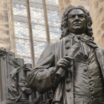 Ausschnitt des Bach-Denkmals in Leipzig