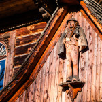 Traditional polish wooden hut from Zakopane, Poland.